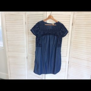 Lucky Brand Embroidered Shift